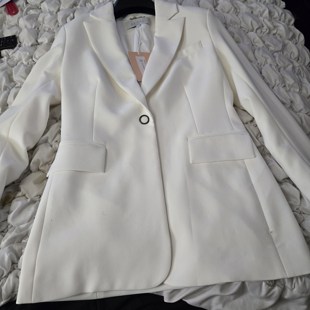Pearl By Lela Cream Blazer - Picture 7 of 9